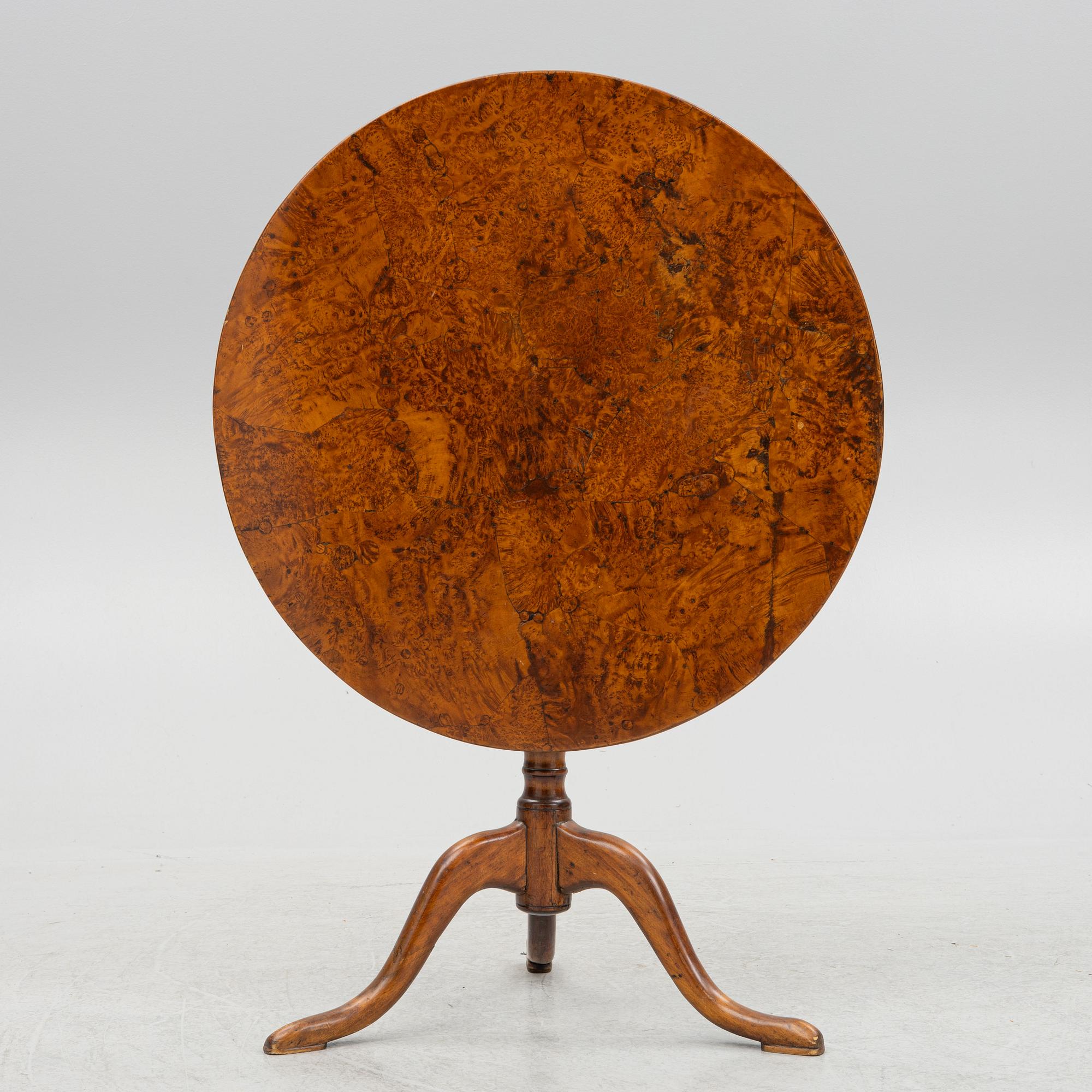 Fällbord, omkring år 1800.