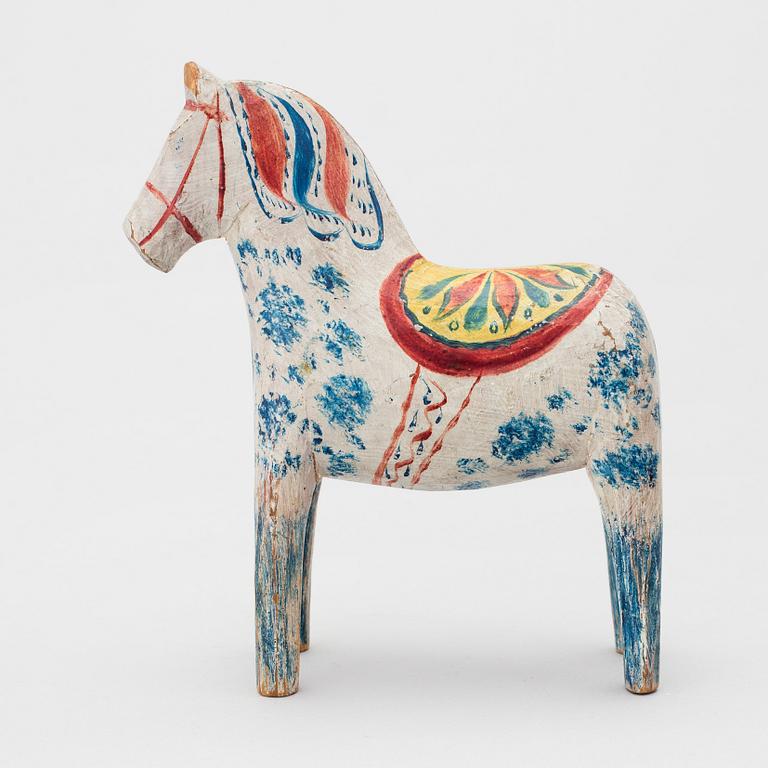 A painted folk art dala horse early 20th century.