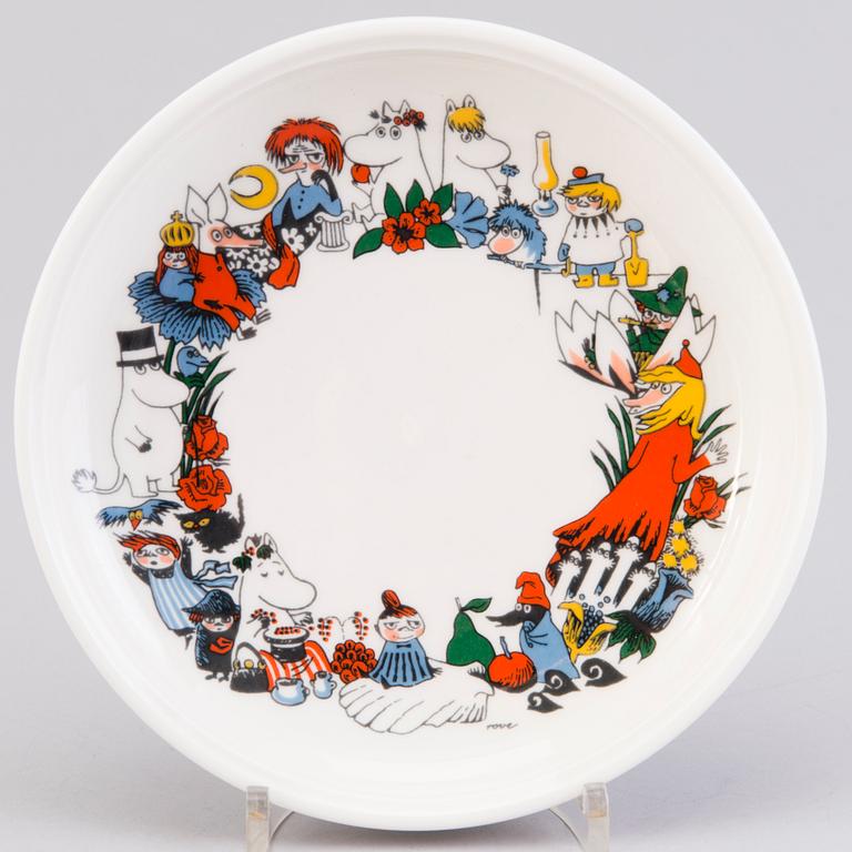 A MOOMIN PLATE, porcelain, children’s plate, unique ’Moomin', Arabia. Not in manufacturing.