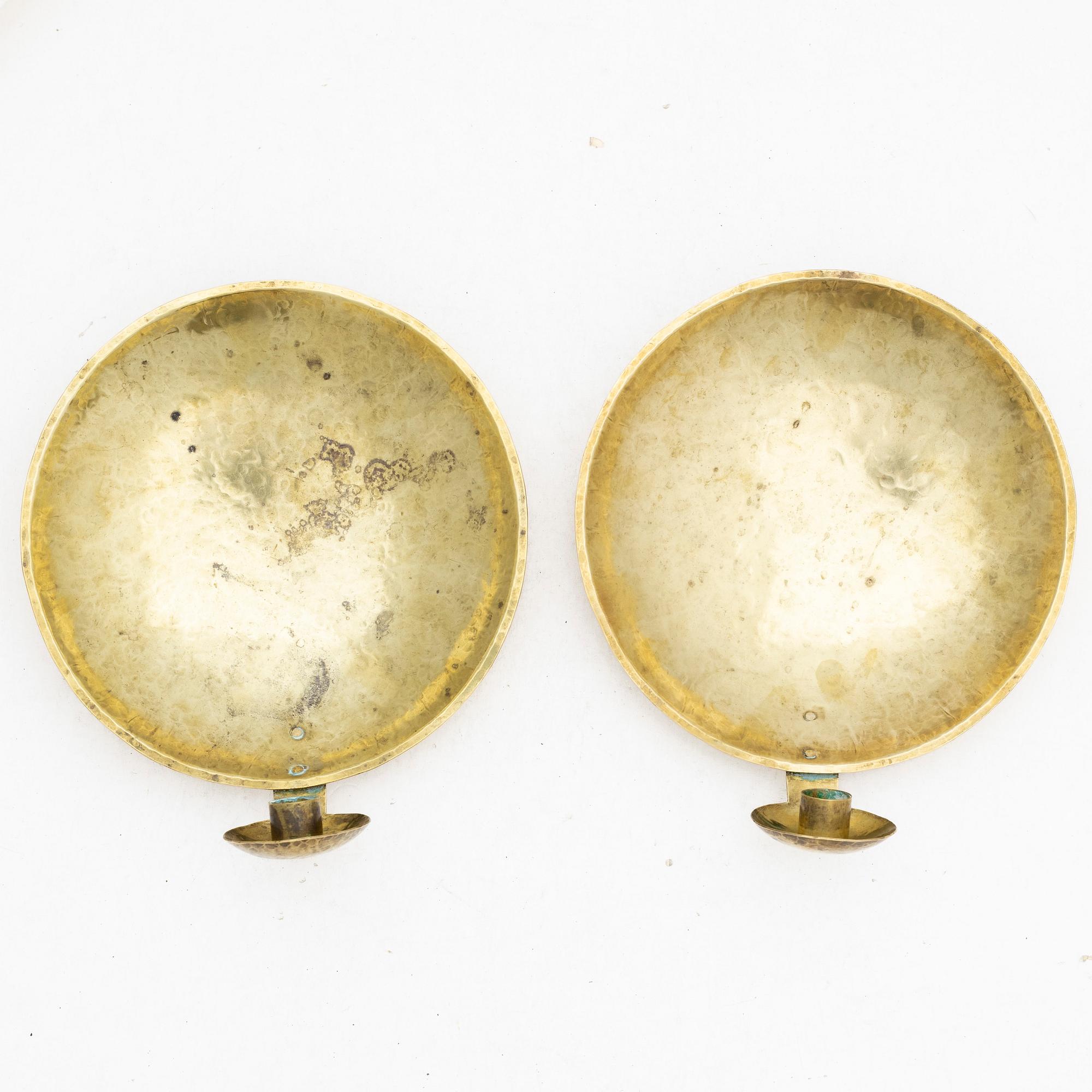 Karl-Erik Torsell, wall sconces, a pair, "Kungalampetten",