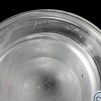 VAS, glas, "Spun", Bengt Edenfalk, Skruf, signerade, 1900-talets andra hälft.