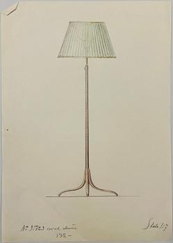 Bertil Brisborg, & Olle Elmgren (1894-1985), a pair of floor lamps, model "31723","NK-Hantverk", Nordiska Kompaniet, 1940s.