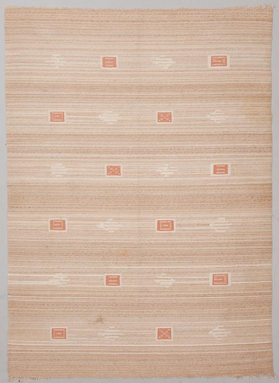 Toini Kallio, TOINI KALLIO, A 1930s  flat weave carpet for Aaltosen Mattokutomo, Kiikka, Finland. Circa 240x175 cm.