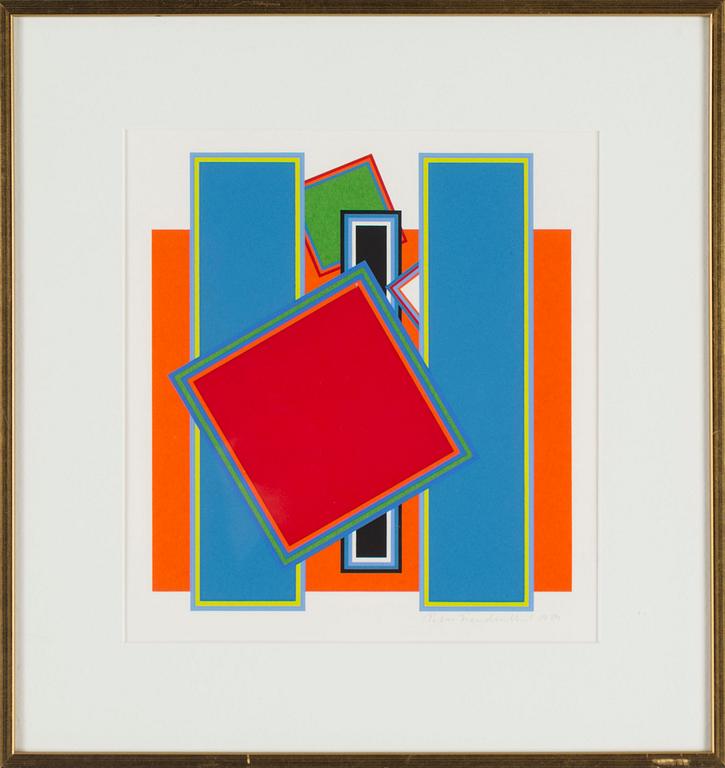 A Peter Freudenthal seriegraphy, signed and dated 1984.