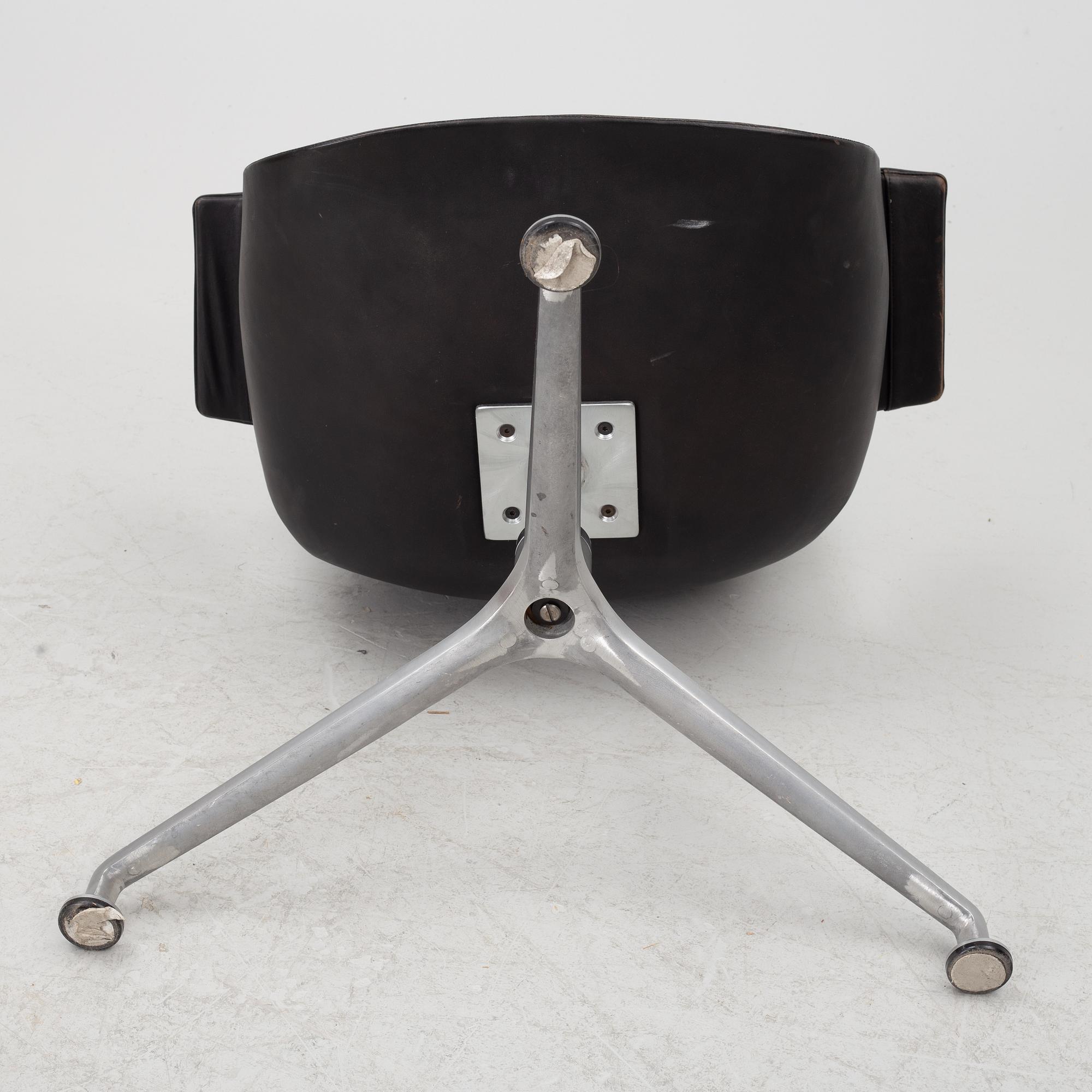 Preben Fabricius & Jørgen Kastholm, armchair model FK 6725 'Tulip, Kill International, 1960s.