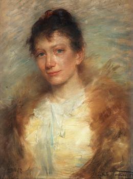89. Elisabeth Warling, Porträtt av konstnärinnan Eva Bonnier.