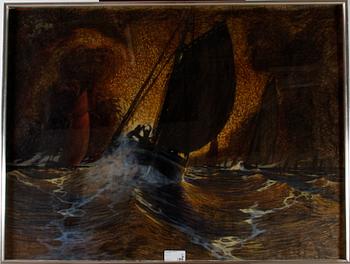 OKÄND KONSTNÄR, blandteknik.