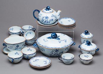 SERVISDELAR, porslin, 17 delar,  "Ostindia", Rörstrand, 1900-talets andra hälft.