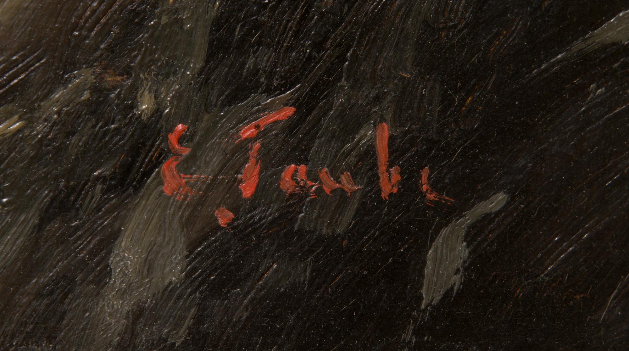 Eugen Taube, olja på duk, signerad.