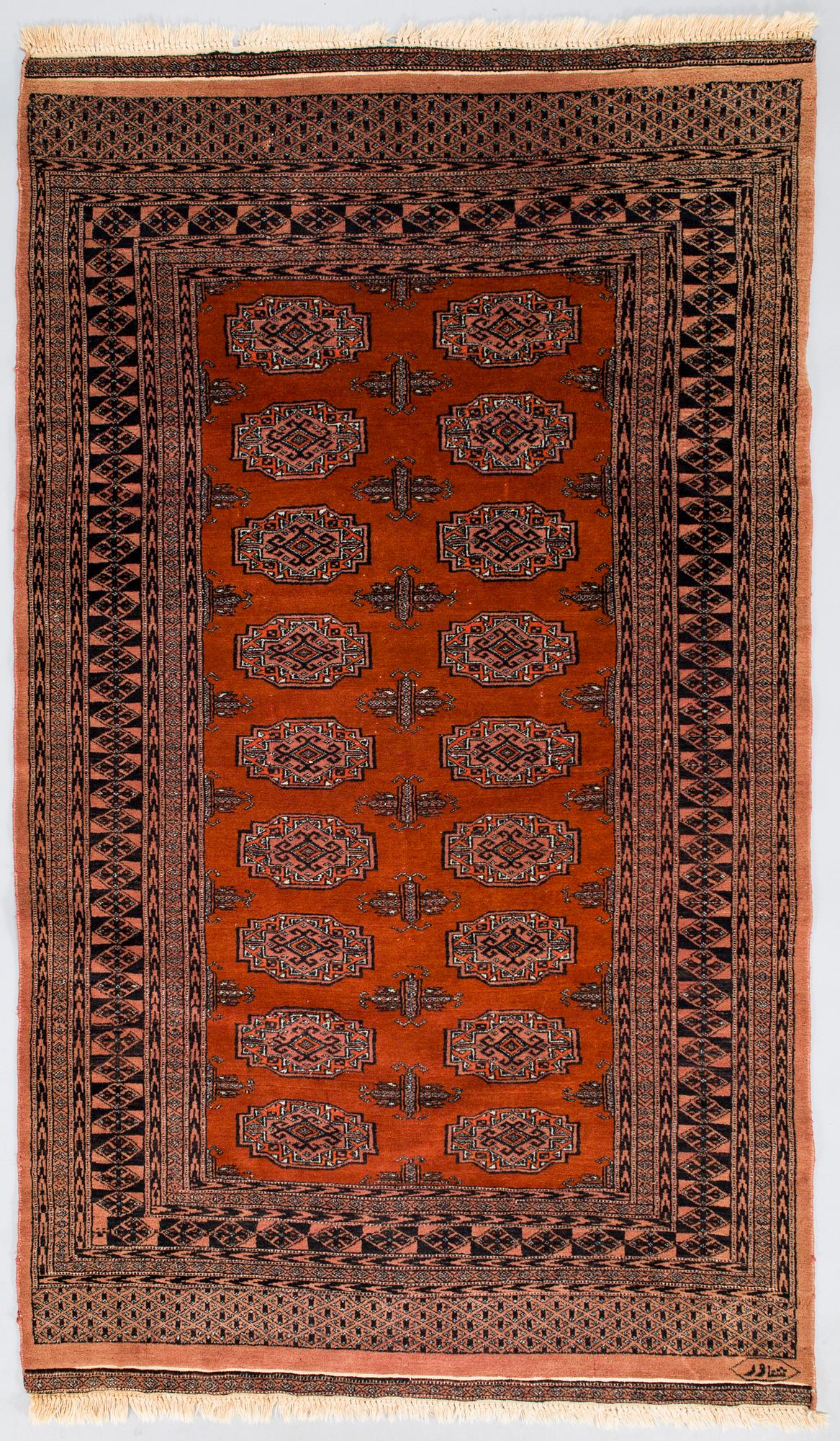 Matto, Afghan, noin 215 x 124 cm.