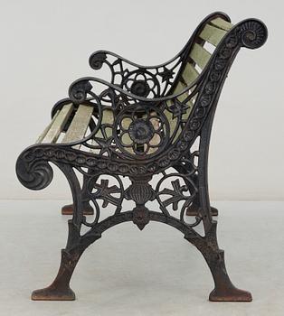 TRÄDGÅRDSSOFFA, gjutjärn, 1900-tal.