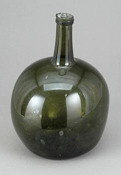 FLASKA, glas, 17/1800-tal.