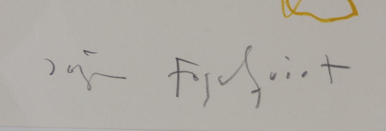 JÖRGEN FOGELQUIST, färglitografi, sign o numr 12/150.