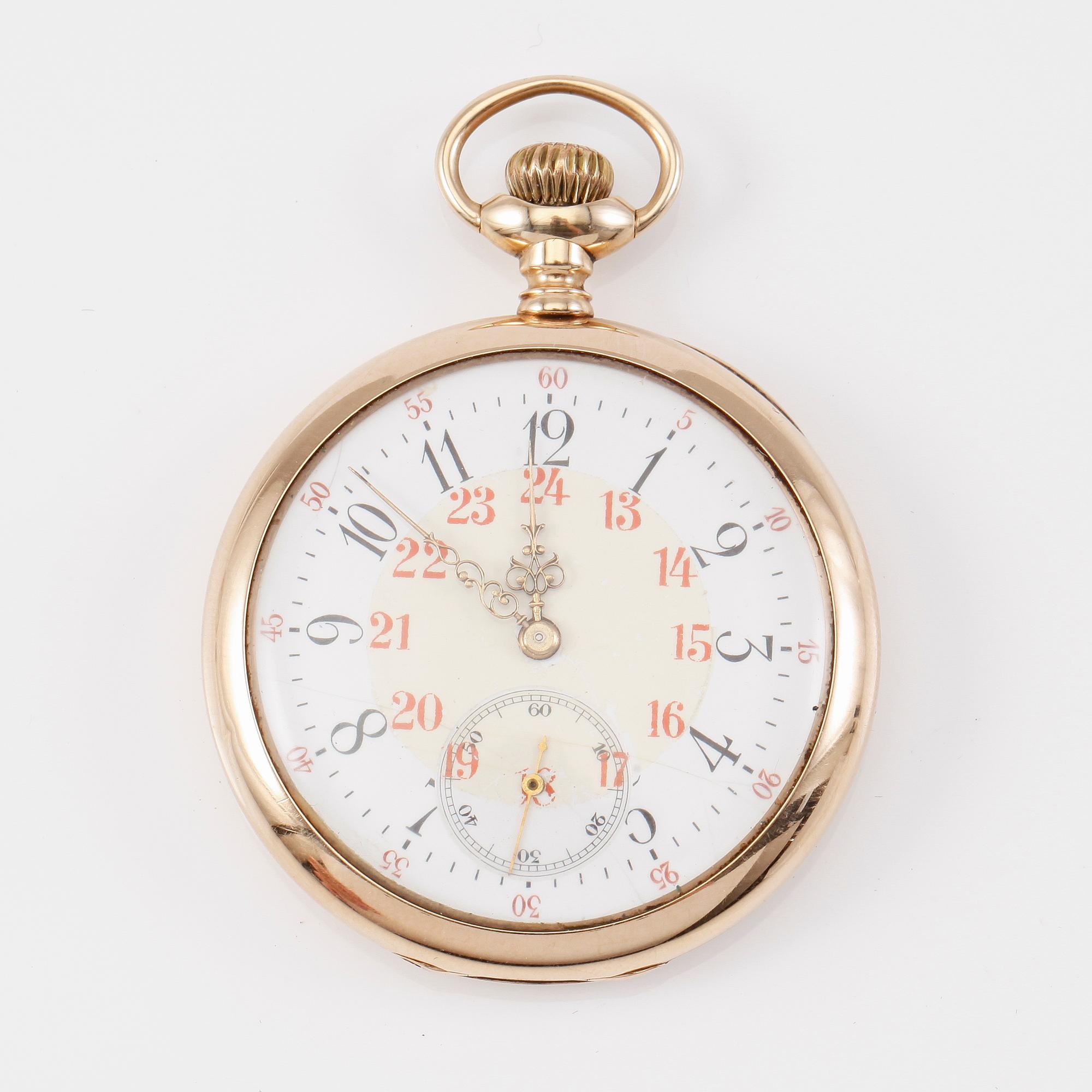 FICKUR, 14K guld, Longines, 1900-talets första hälft.