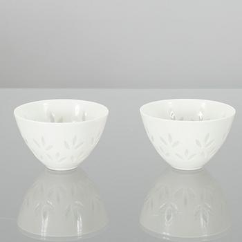 MALJOJA, 4 kpl, riisiposliinia, Friedl Holzer-Kjellberg Arabia 1900-luvun puoliväli.