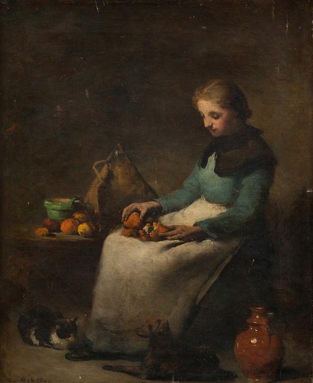 THÉODULE AUGUSTIN RIBOT, TYTTÖ JA APPELSIINIT.