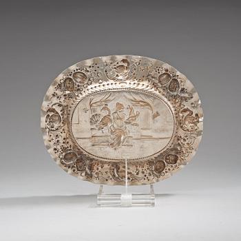 KONFEKTFAT, av Petter Bernegau, Stockholm 1707. Barock.