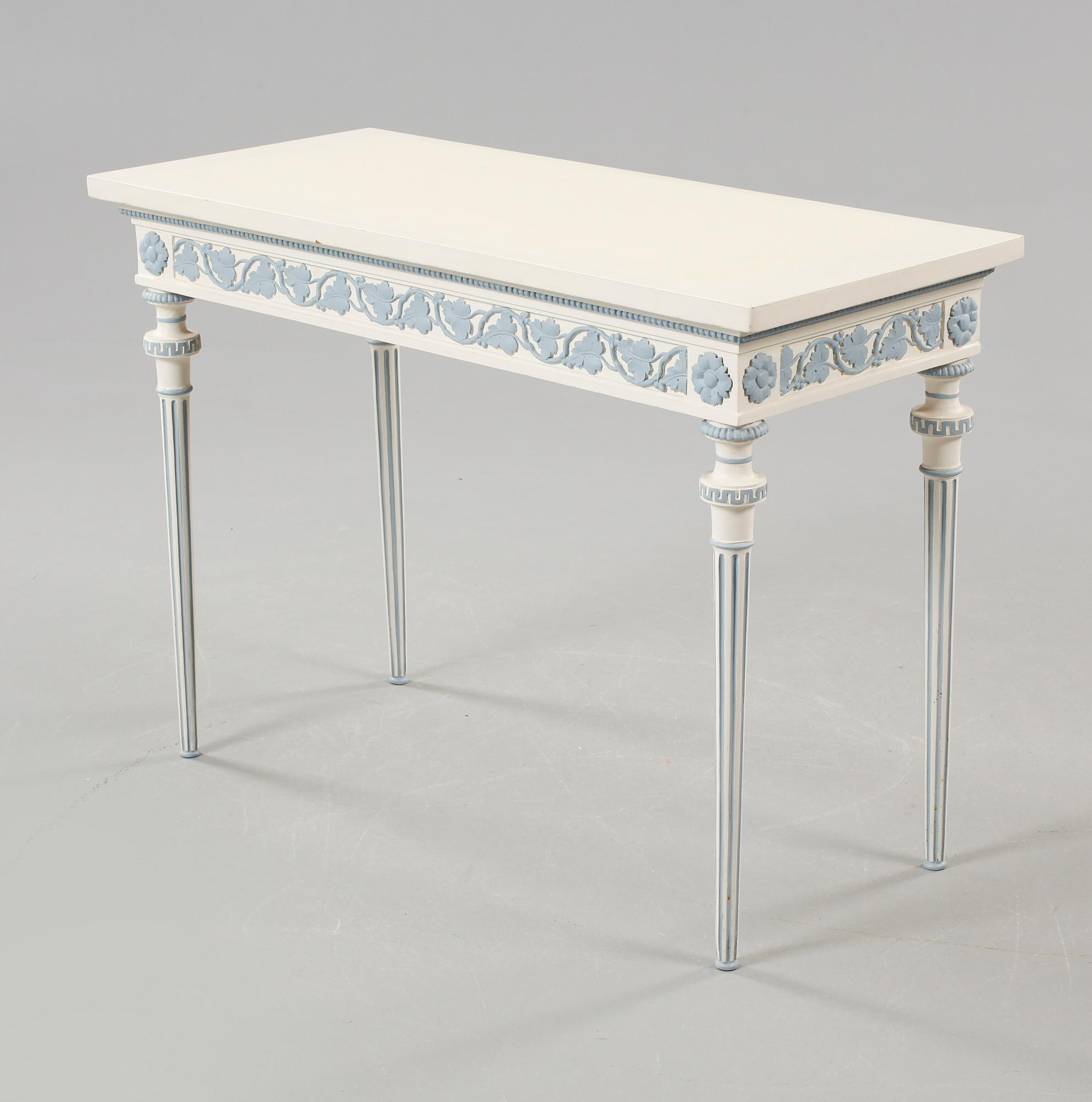 A late gustavian style consol table, early 20th century.