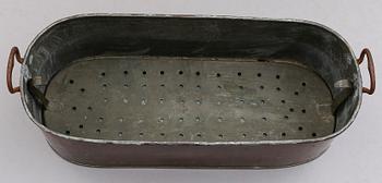 FISKGRYTA, koppar, 1800-tal.