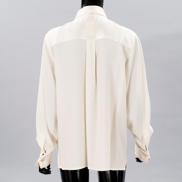 CHANEL, Three Vintage Silk Blouses.