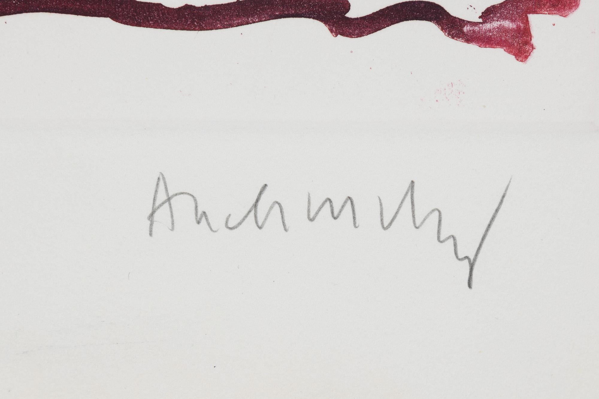 Pierre Alechinsky, etching in colours, signed and numred 137/150.