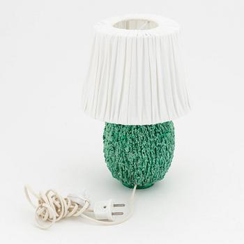 Gunnar Nylund, bordslampa, chamotterat stengods, "Igelkott", Rörstrand.