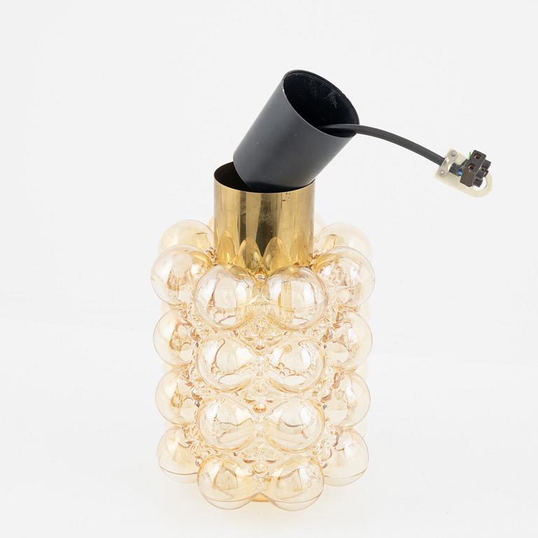 A glass ceiling light, Glashütte Limburg, Germany.