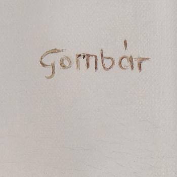 ANDRÁS GOMBÁR, olja på duk, signerad.