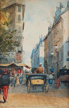 773. Anna Palm de Rosa, "Hörnet af Boulevard des Capucines och Rue Dounau" (The corner of Boulevard des Capucines and Rue Dounau).