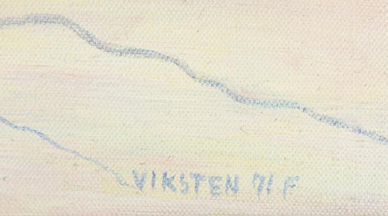 Hans Viksten, oil on canvas, signed and dated -71.