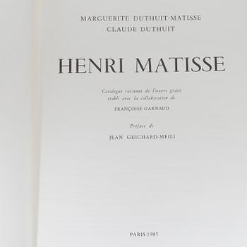 MARGUERITE DUTHUIT-MATISSE & CLAUDE DUTHUIT, "Henri Matisse. Catalogue raisonné de l'oeuvre gravé, Tome I + II".