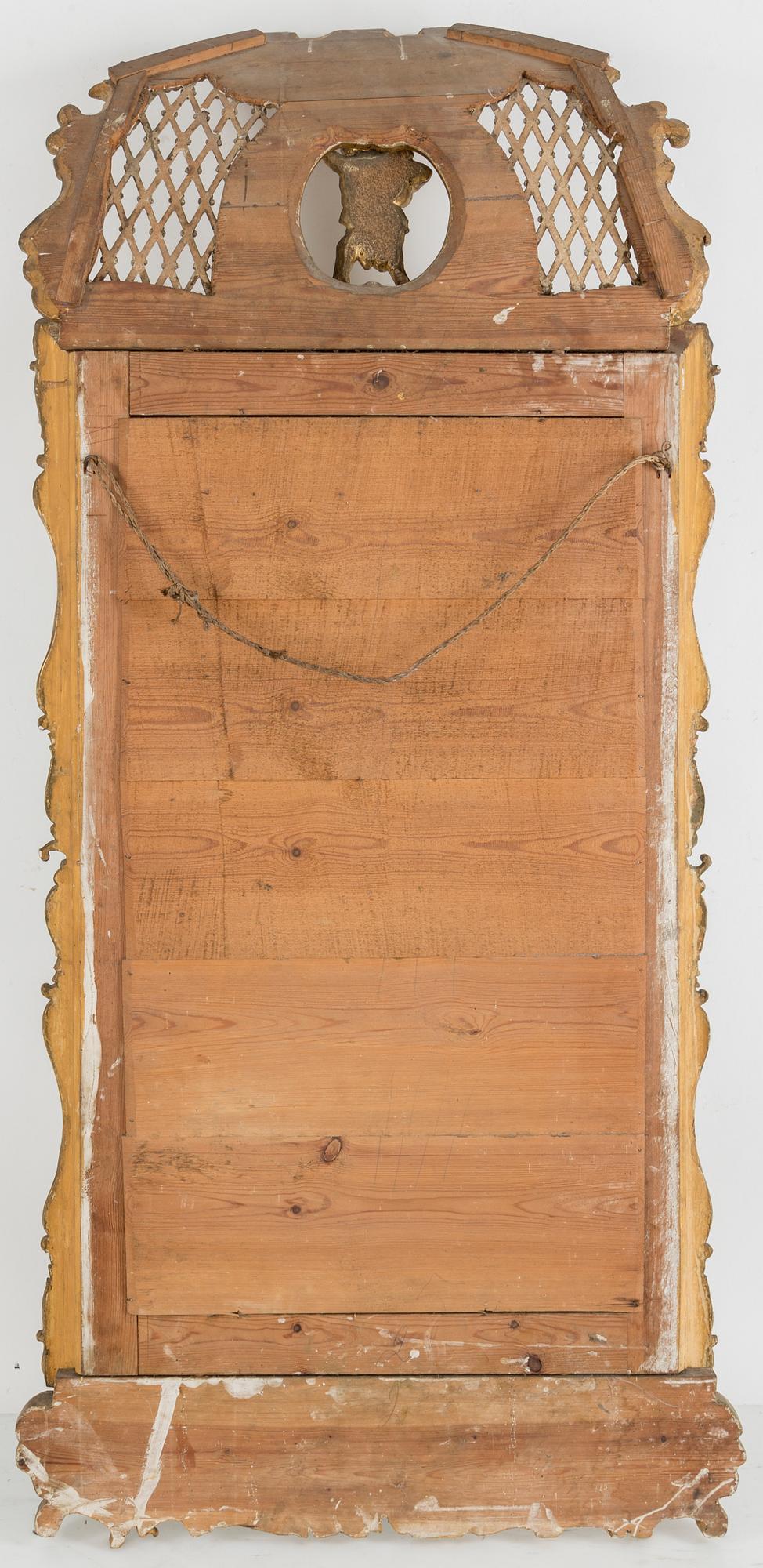 A mirror and console table, second half 20th century.