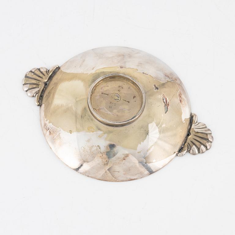 Gundorph Albertus, a sterling silver dish, model 355, Georg Jensen 1945-1977, Copenhagen, Denmark.