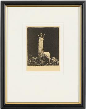 John Bauer, "Prinsessan och småtrollen".
