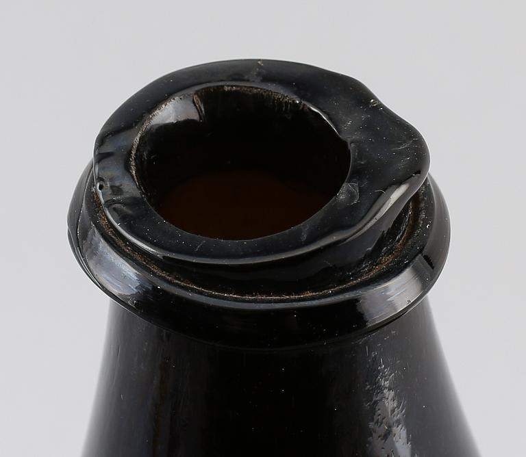FLASKA, glas, sannolikt 1800-tal.