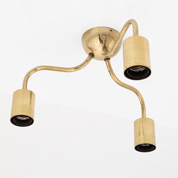 Josef Frank, a model 2353 brass ceiling lamp, also called 'the Spider', Firma Svenskt Tenn, Sweden.