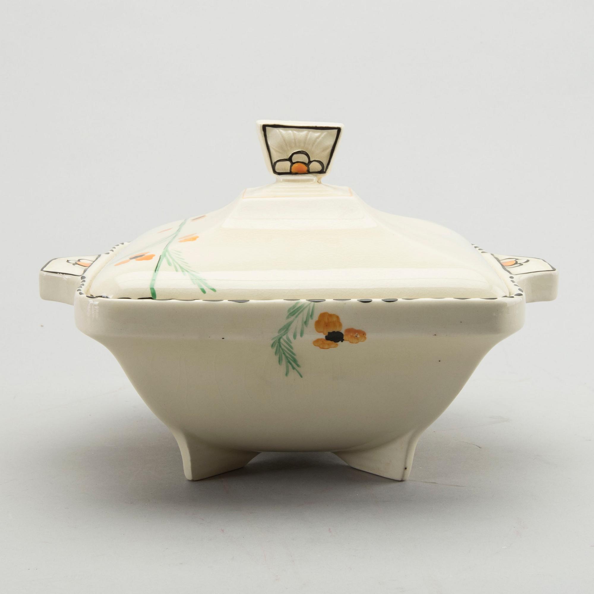 A 45+ 8 pcs Burleigh art deco dinner service.