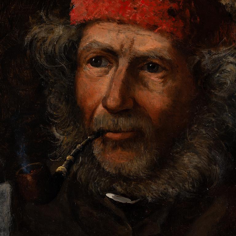 Severin Nilson, oil on canvas, signed.