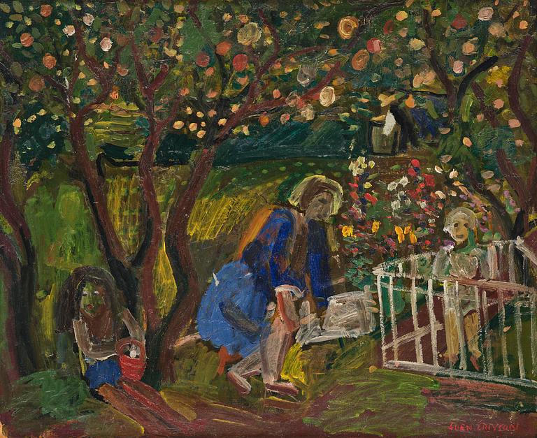 Sven X:et Erixson, In the garden.