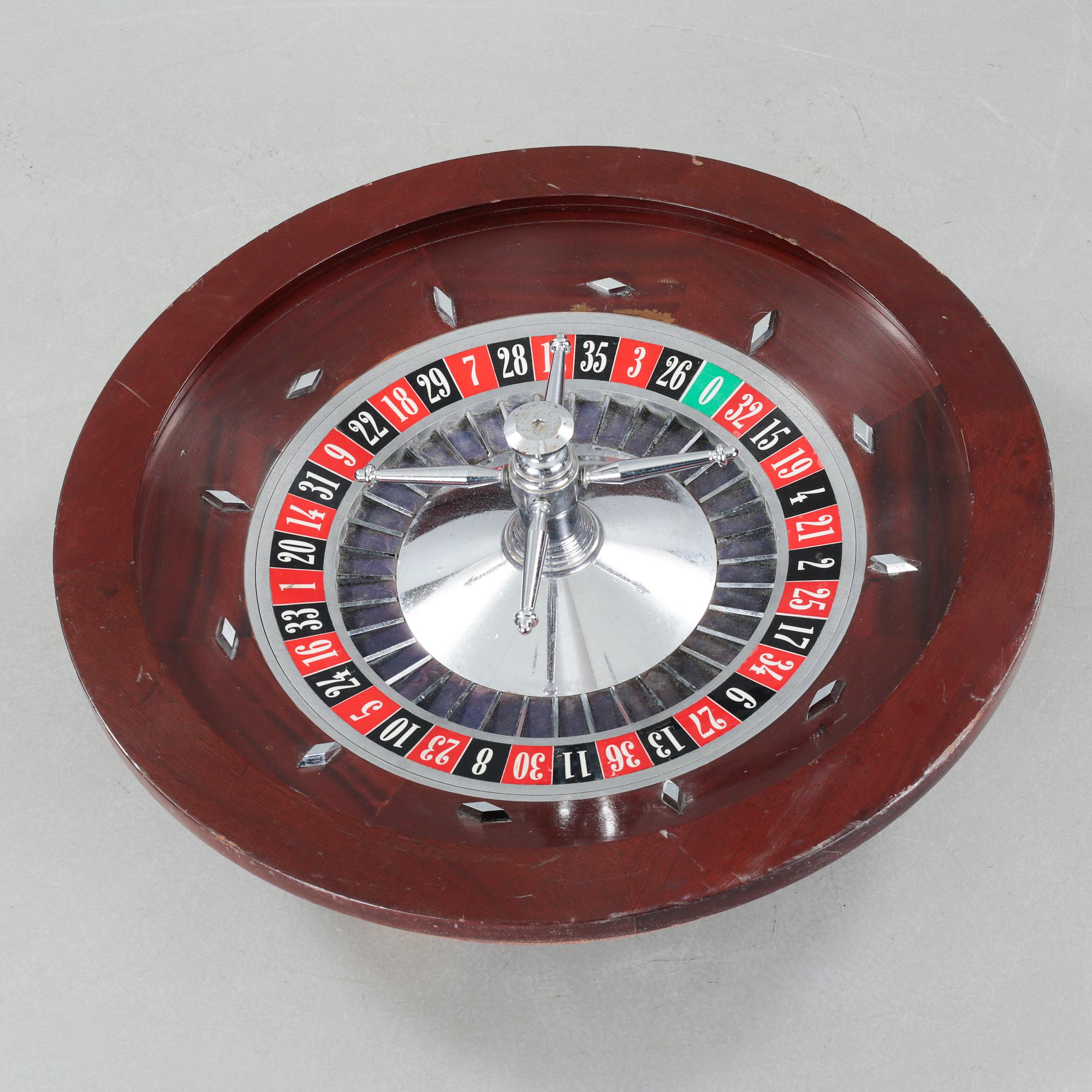 A roulette wheel, second half of the 20th century.
