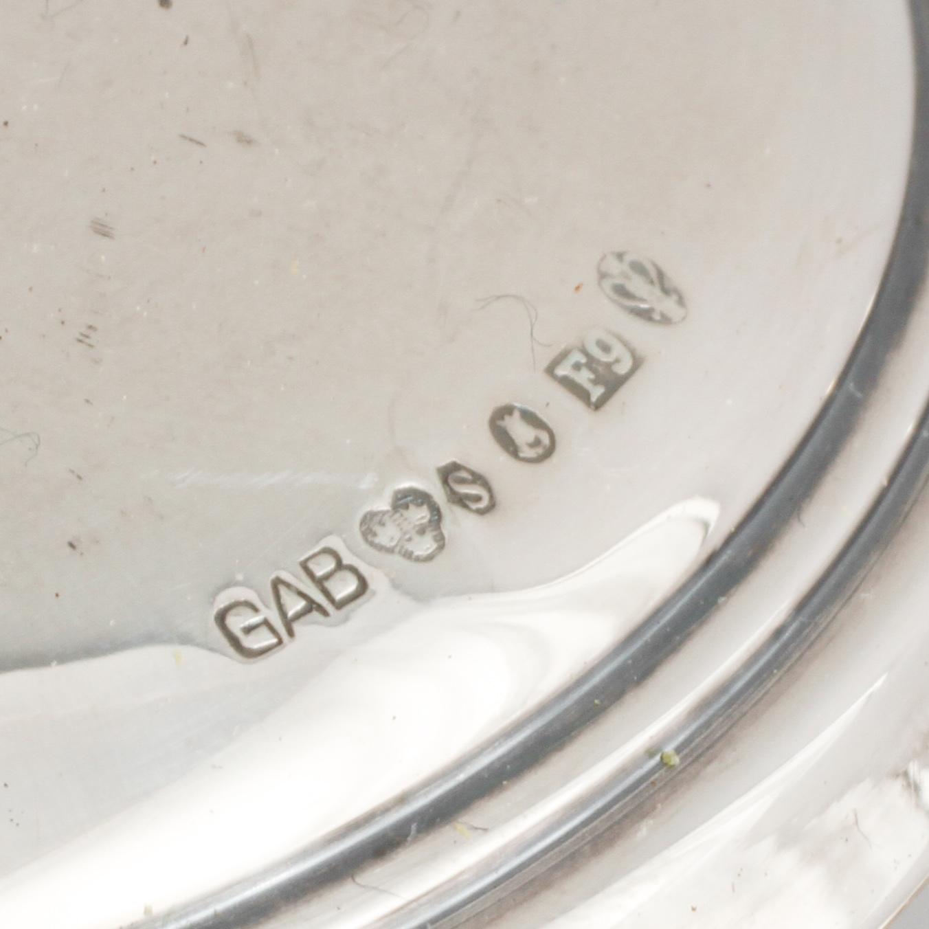 LJUSSTAKAR, 2 par, silver, omkring 1900-talets mitt.