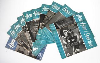 PARTI TIDSKRIFTER, ca 100 st, "Hem i Sverige", 1930-1950-tal.