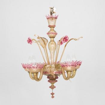A mid-20th-century Venetian style chandelier, Murano.