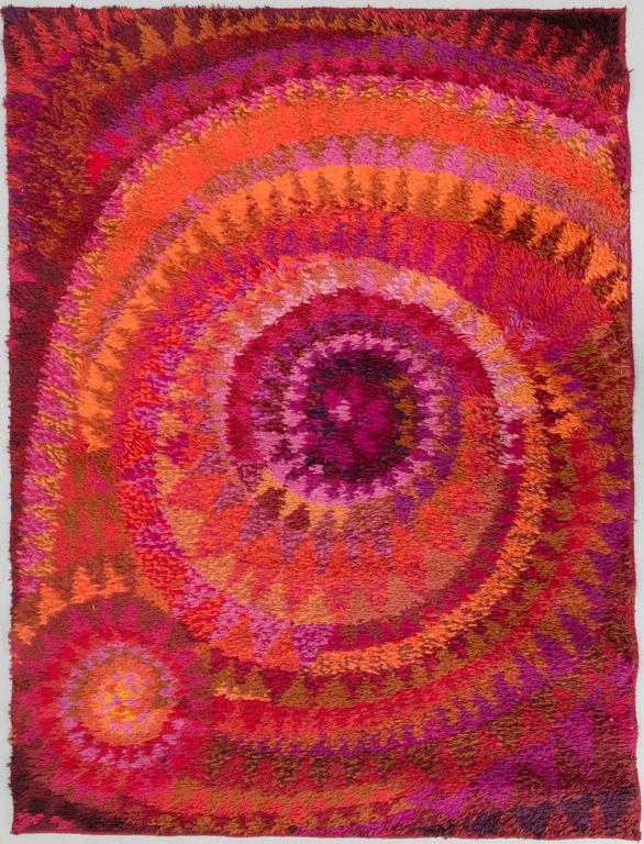 MARJATTA METSOVAARA, ryijymatto, Oy Finnrya Ab. Noin 186x136 cm.