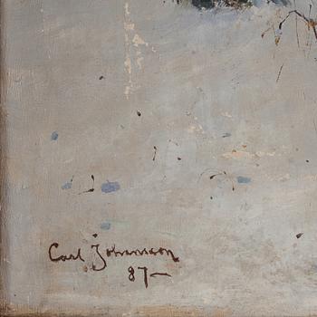 Carl Johansson, Vinterlandskap, afton.