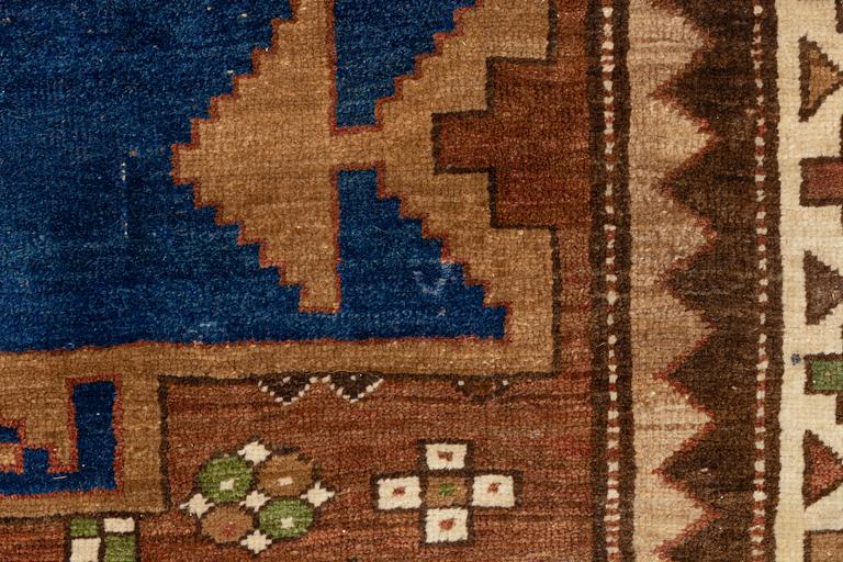 A carpet, Caucasian, old,  circa 295 x 170.