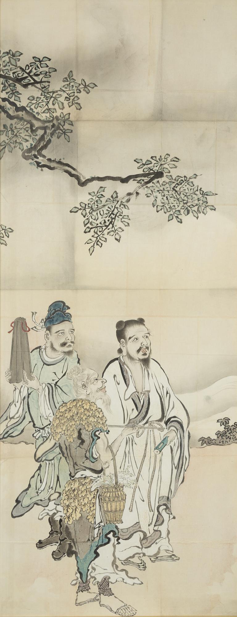 A Japanese painting by anonymous artist, Meiji period (1868-1912).