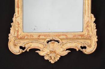 A Swedish Rococo 18th century mirror.