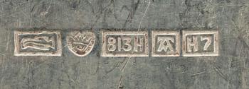 SKEDAR, 12 st, silver, Kultakeskus Tavastehus samt Auran Kultaseppä Åbo 1937-1961. Tot. vikt ca 440,2 g.