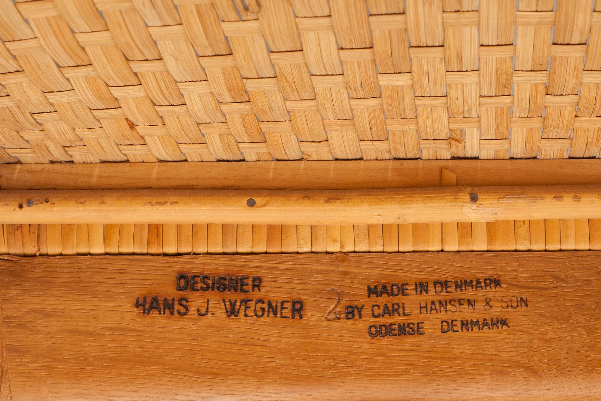 STOLAR, 6 st, CH-31, Hans J Wegner, Carl Hansen och Söner, 1900-talets mitt.